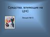 Средства, влияющие на ЦНС (Лекция №15)
