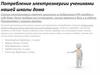 Потребление электроэнергии учениками нашей школы дома