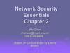 Network Security. Essentials. Chapter 2