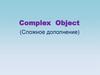 Complex Object (Сложное дополнение). 11 класс