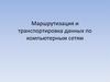 Маршрутизация и транспортировка данных по компьютерным сетям