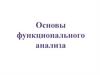 Основы функционального анализа