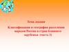 Классификация и география расселения народов России и стран ближнего зарубежья (часть 1)