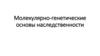 Молекулярно-генетические основы наследственности