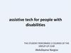 Assistive tech for people with disabilities