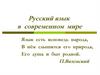 Русский язык в современном мире