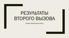 Результаты второго вызова. Проект капсульный отель