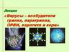 Вирусы – возбудители гриппа, парагриппа, ОРВИ, паротита и кори