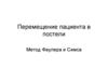 Перемещение пациента в постели. Метод Фаулера и Симса
