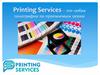 Printing Services, полиграфия по приемлемым ценам
