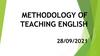 Methodology of teaching english