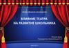 Влияние театра на развитие школьника