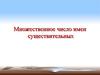 Множественное число имен существительных