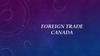 Foreign Trade Canada