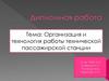 Организация и технология работы технической пассажирской станции