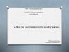 Виды подчинительной связи. Проверка знаний