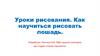 Уроки рисования. Как научиться рисовать лошадь