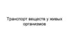 Транспорт веществ у растений и животных