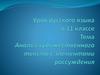Анализ художественного текста с элементами рассуждения