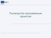 Руководство программным проектом