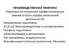 Производственная практика