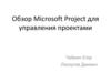 Microsoft Project для управления проектами