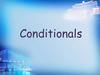 Conditional sentences