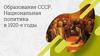 Образование СССР. Национальная политика в 1920-е годы