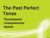 The Past Perfect Tense