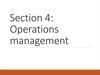 Operations management