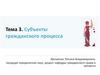 Субъекты гражданского процесса