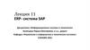Лекция 11 ERP- система SAP