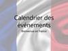 Calendrier des événements