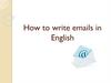 How to write emails in English