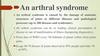 An arthral syndrome