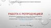 Работа с репродукцией