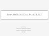 Psychological portrait