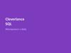 Cleverlance SQL