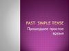 Past Simple tense